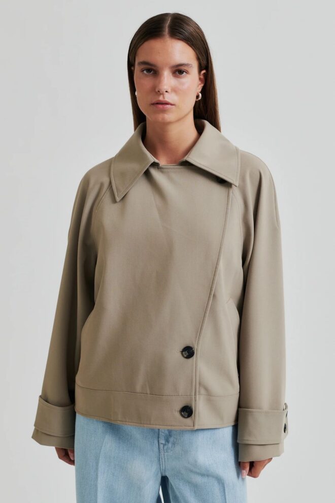 JACKE SILVIE TRENCH JACKET FALLEN ROCK