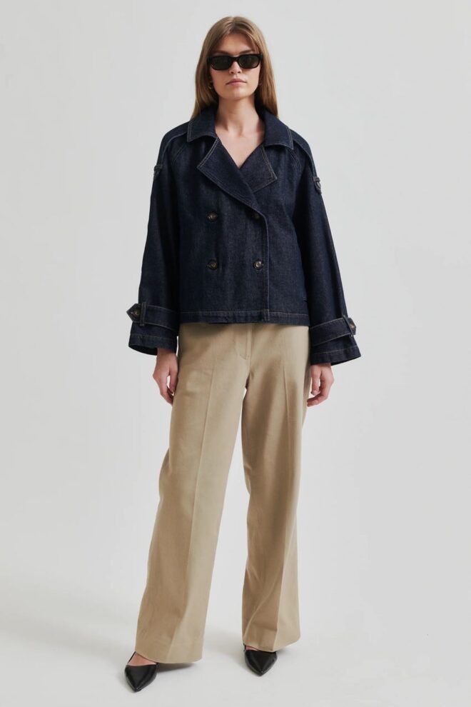 JACKE COLUMBUS TRENCH JACKET DARK BLUE