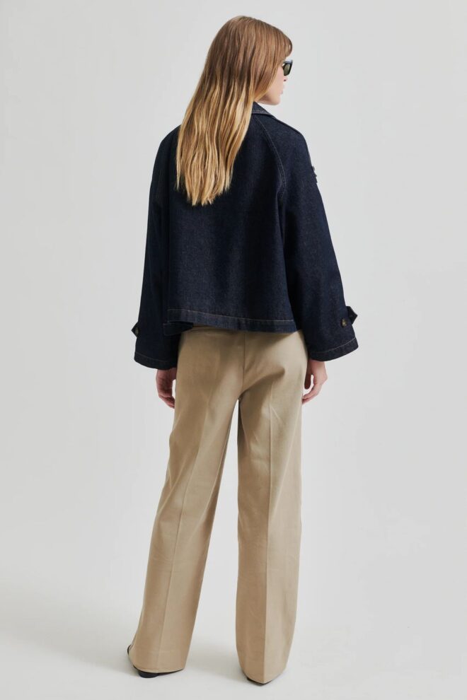 JACKE COLUMBUS TRENCH JACKET DARK BLUE