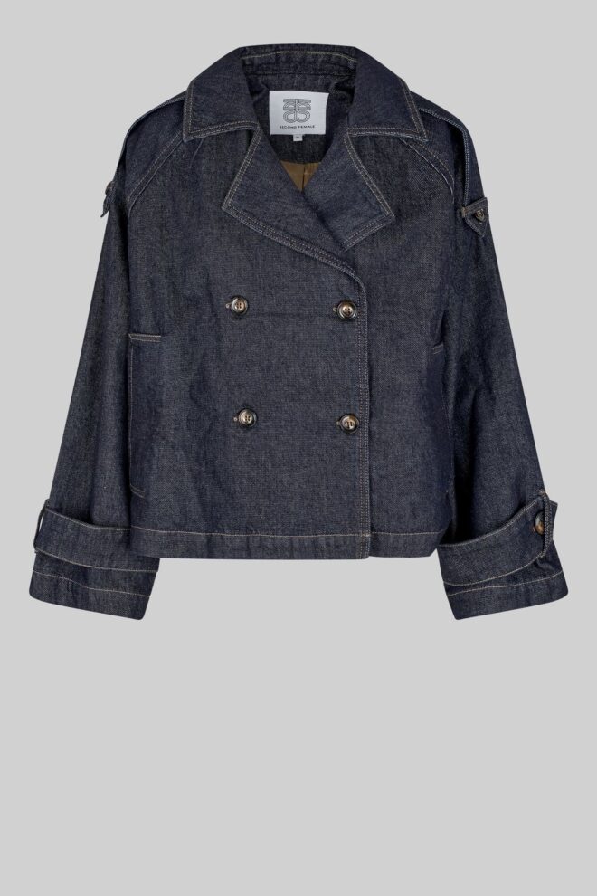 JACKE COLUMBUS TRENCH JACKET DARK BLUE
