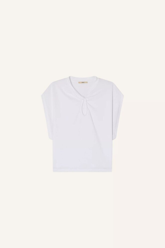 SHIRT TWIST & SHOUT OPTICAL WHITE