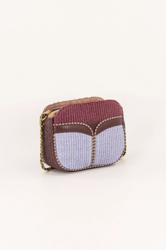 TASCHE DIVINE RAFFIA TERRE D´OMBRE