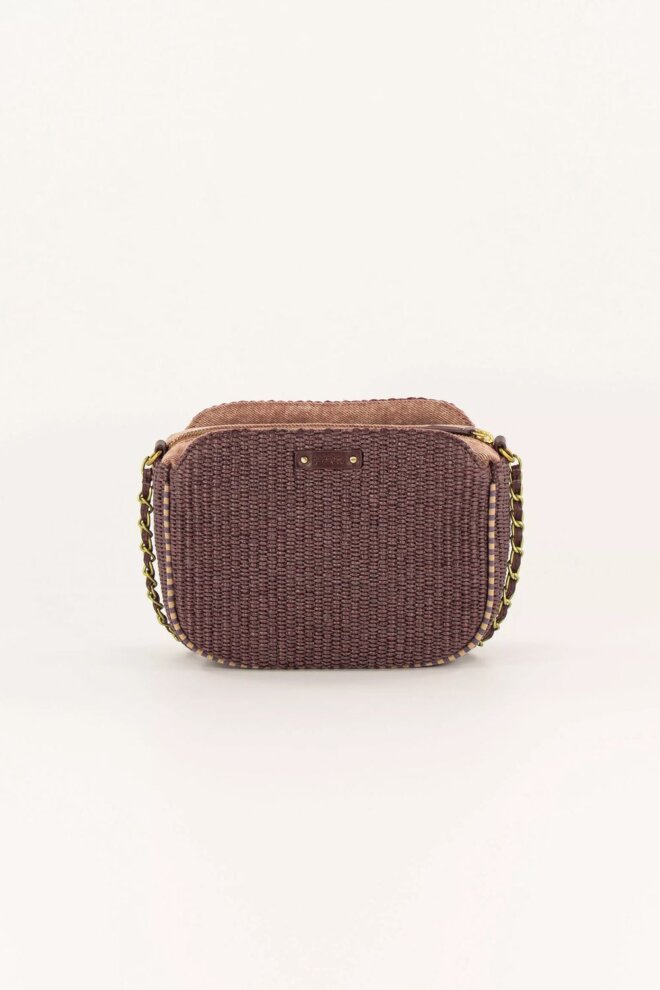 TASCHE DIVINE RAFFIA TERRE D´OMBRE