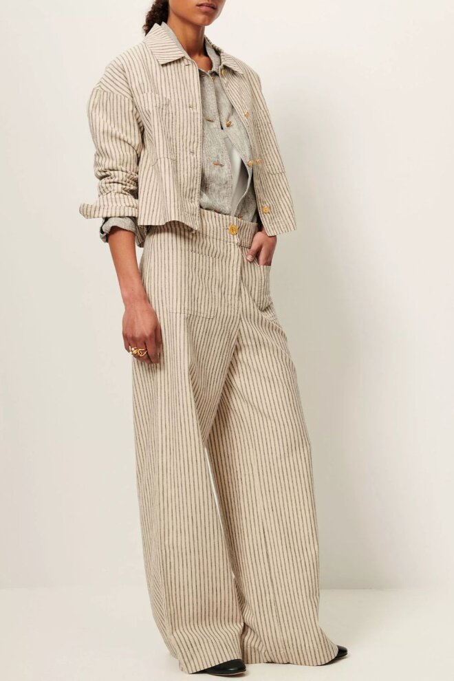 HOSE MANHATTI LOOSE PANT SANDBLACK