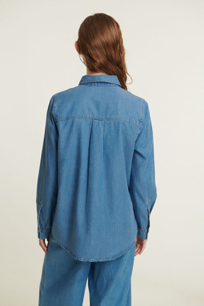 BLUSE BINE SHIRT LIGHT BLUE