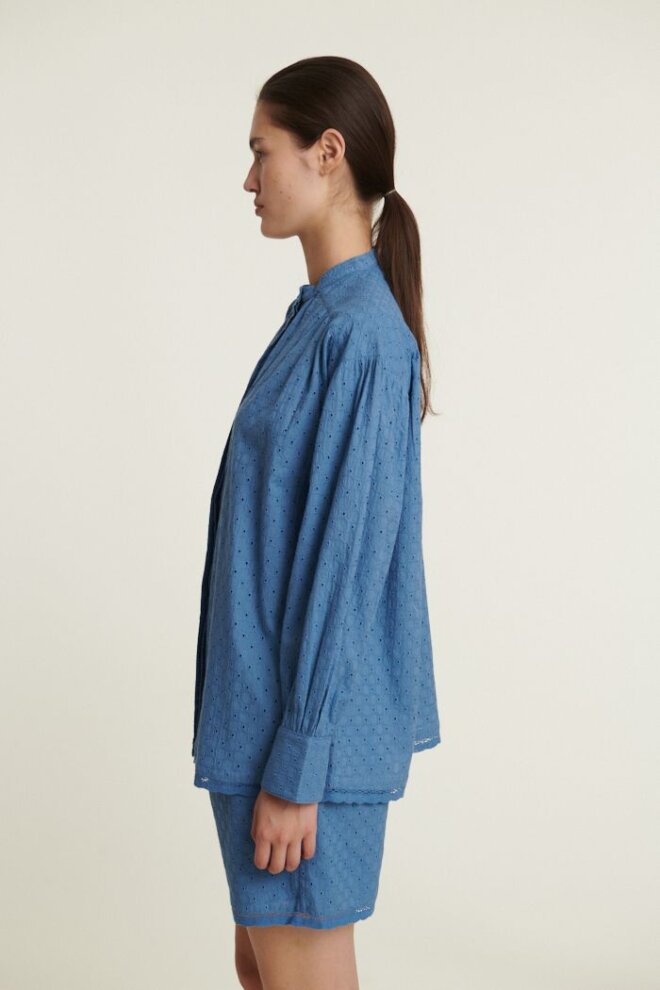 BLUSE ADIE SS SHIRT QUIET HARBOR