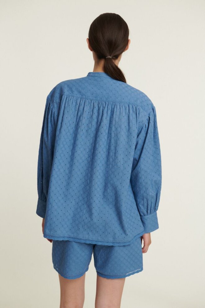 BLUSE ADIE SS SHIRT QUIET HARBOR