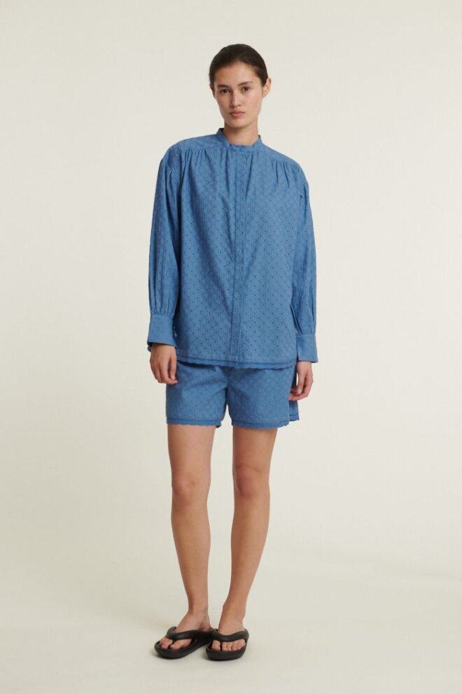 BLUSE ADIE SS SHIRT QUIET HARBOR