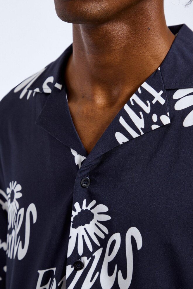 HEMD MADI SHIRT NAVY FLOWER