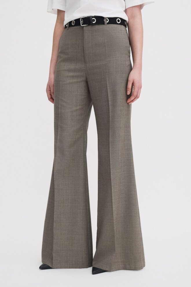 HOSE 31424 WOOL BLEND FLARE 0221 TAUPE