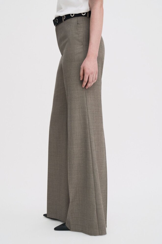 HOSE 31424 WOOL BLEND FLARE 0221 TAUPE