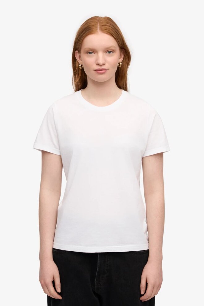 SHIRT WOMEN LIGHT ORGANIC TEE OPTICAL WHI