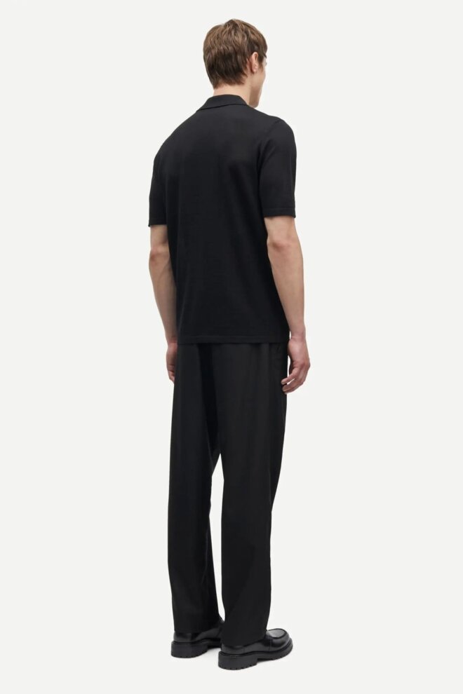 POLO SAROWAN KNIT POLO 15477 BLACK
