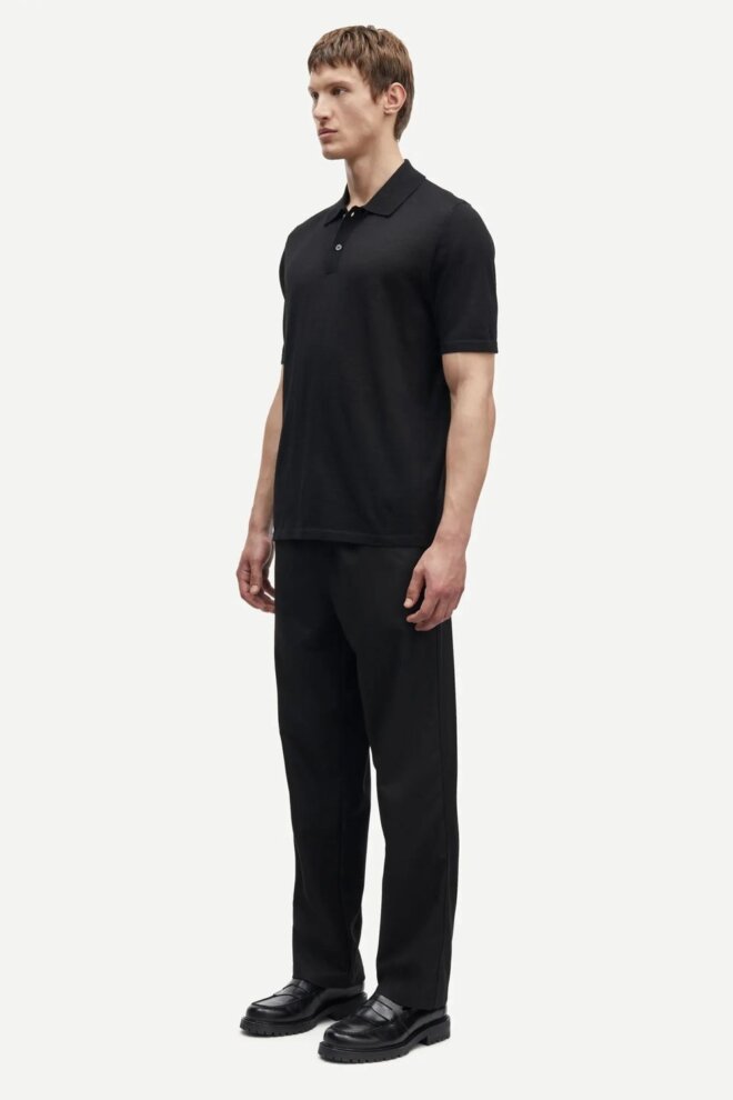 POLO SAROWAN KNIT POLO 15477 BLACK