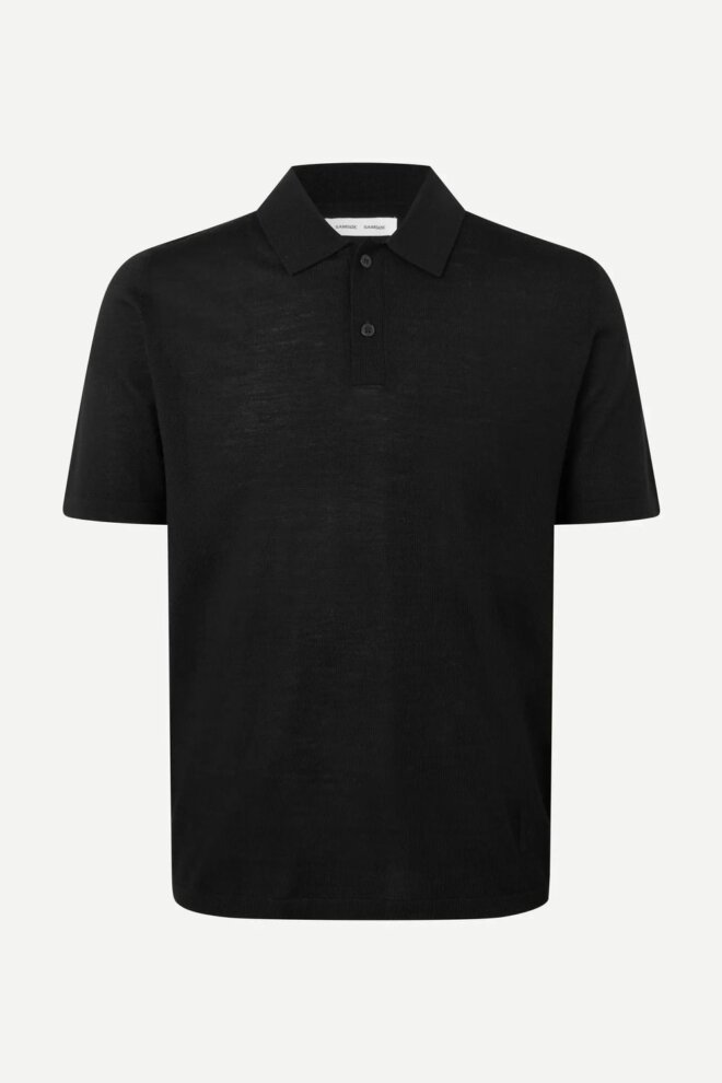 POLO SAROWAN KNIT POLO 15477 BLACK