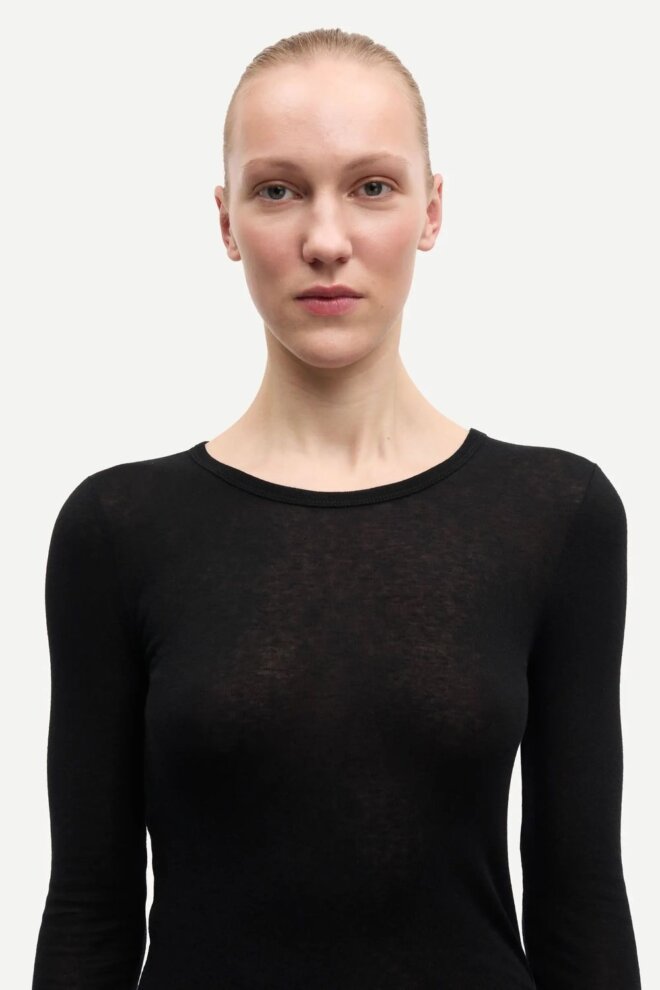 SHIRT SADOU T-SHIRT LS 15466 BLACK