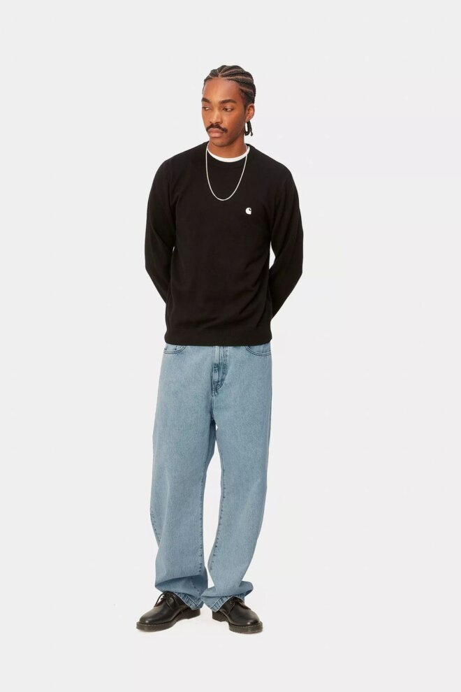 JEANS LANDON PANT DENIM BLUE BLEACHED