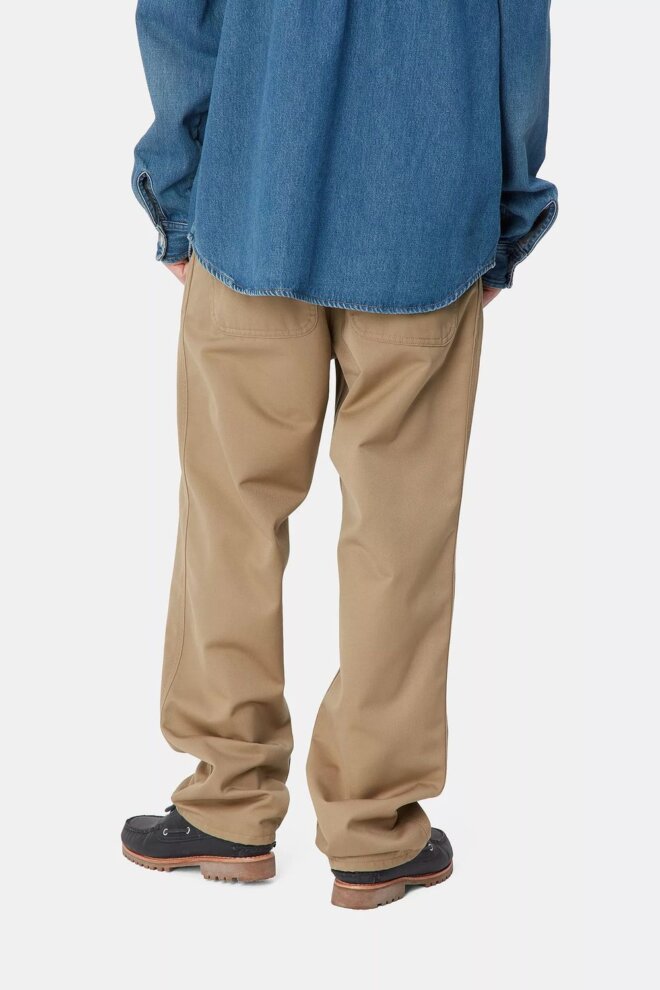 JEANS SIMPLE PANT LEATHER RINSED