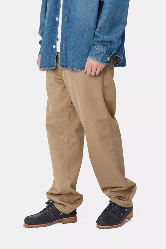 JEANS SIMPLE PANT LEATHER RINSED