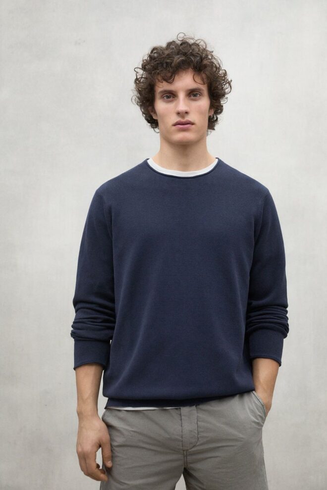 PULLOVER YULANALF KNIT NAVY