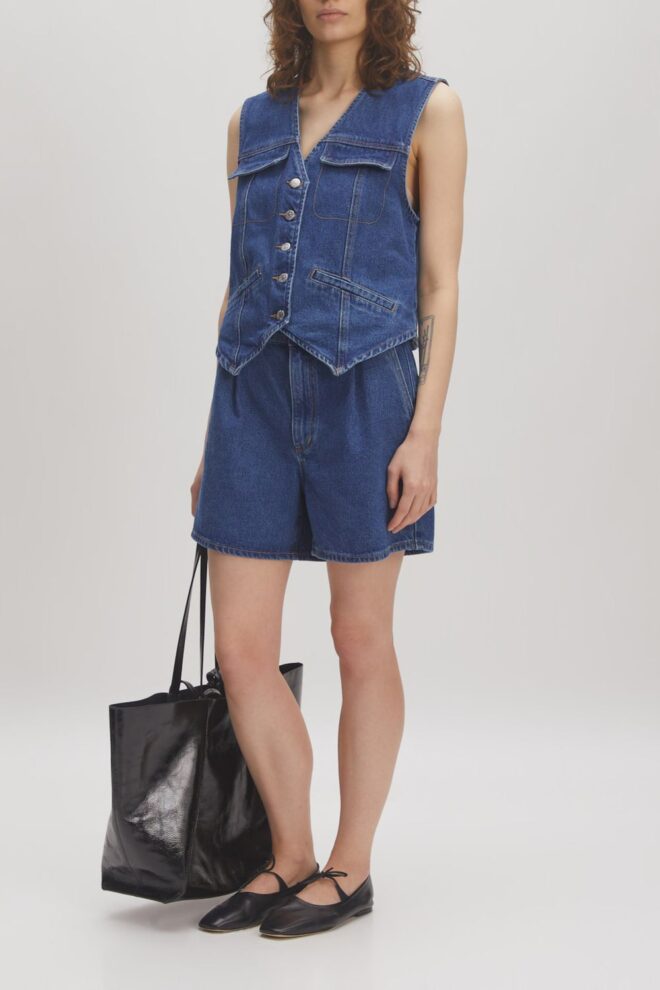 SHORT LILYAN DENIM SHORTS DARK BLUE