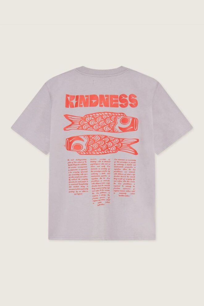 SHIRT WBBAINE KIND TEE GREY-PURPLE