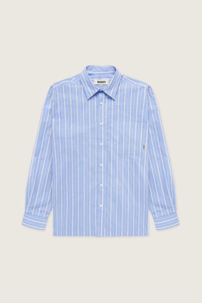 HEMD WBBUZO STRIPED SHIRT LIGHT BLUE