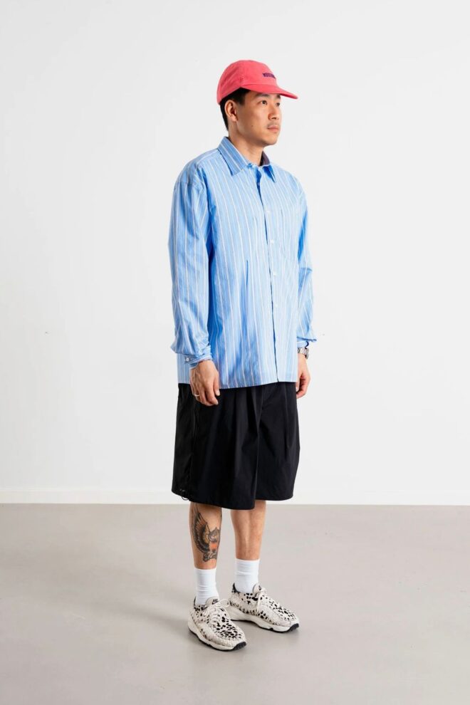 HEMD WBBUZO STRIPED SHIRT LIGHT BLUE