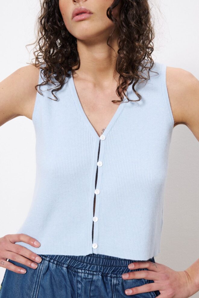 SHIRT 25023 MAURANE BLEU CLAIR