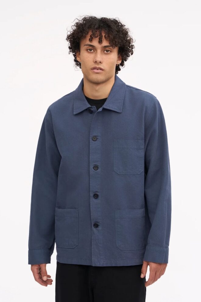 JACKE ORGANIC WORKWEAR JACKET PETROL BLUE