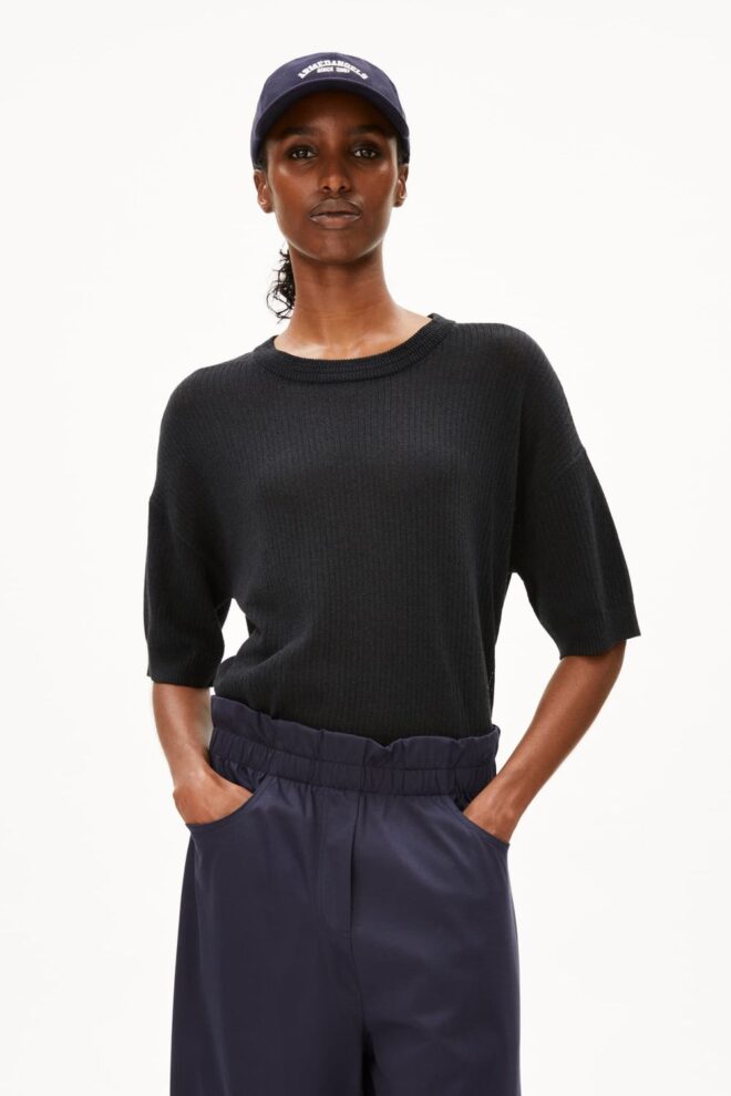 SHIRT 30007193 LIZAA LINO 105 BLACK