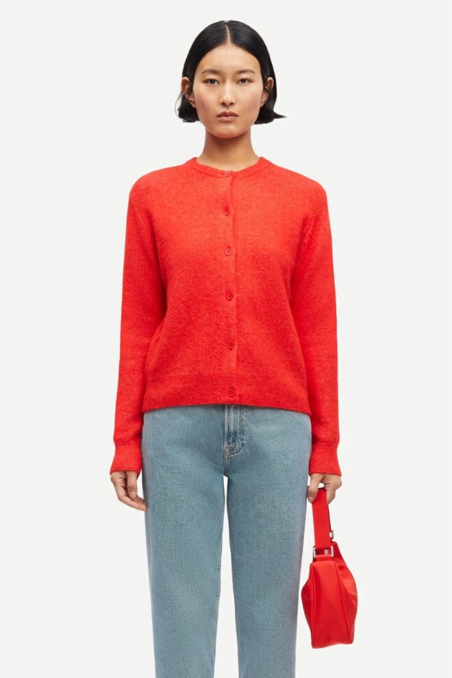 WESTE NOR SHORT CARDIGAN 7355 FLAME SCARL