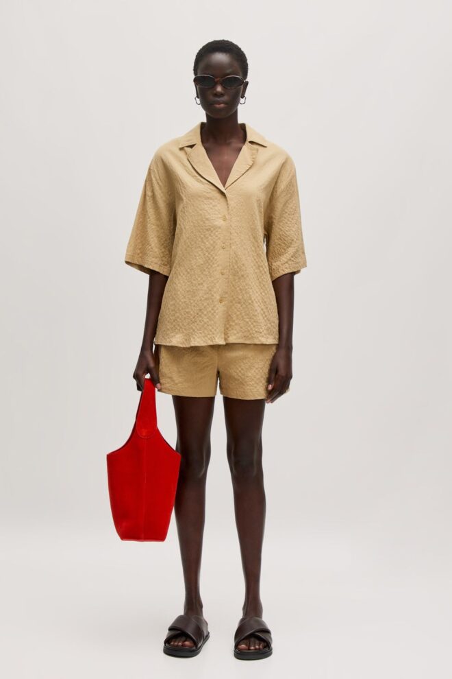 SHORT EDNA SHORTS KHAKI