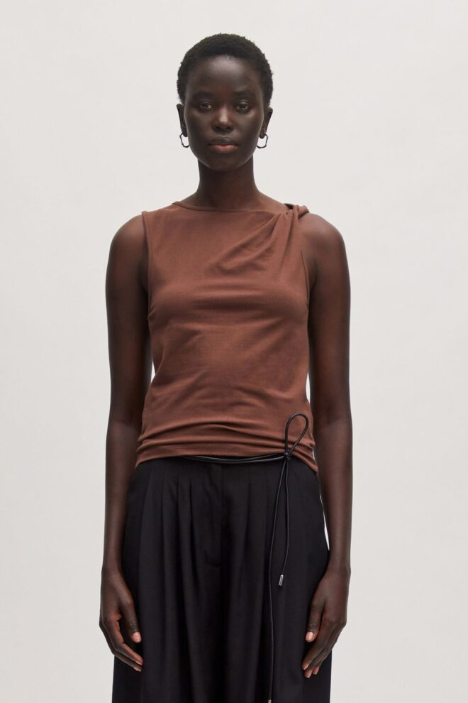 SHIRT WIEBKE TOP CHESTNUT