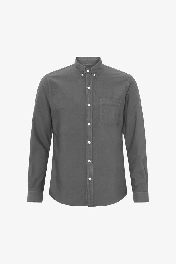 HEMD ORGANIC BUTTON DOWN STORM GREY