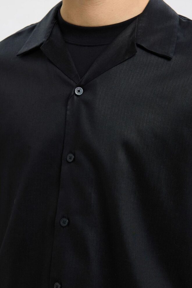 HEMD 16093915 SLHREGNOA BLACK