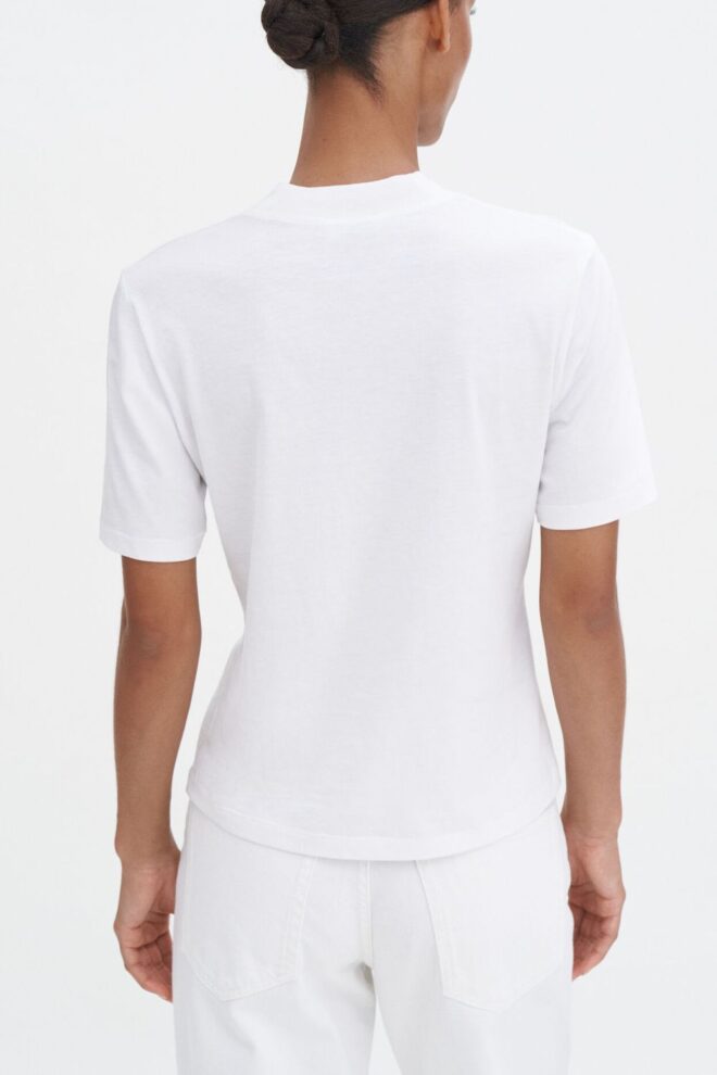 SHIRT 30611 MOCK NECK TEE 1009 WHITE