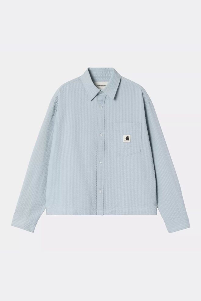 BLUSE W´L/S TOLAND SHIRT BLUE FOG/TOLAND