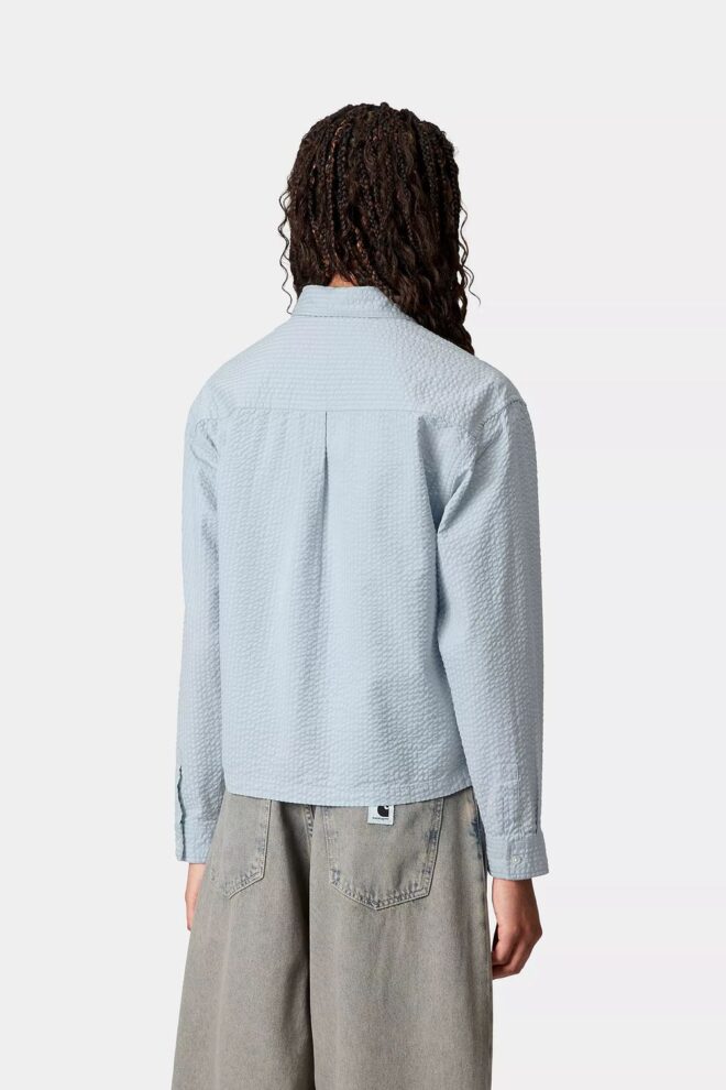 BLUSE W´L/S TOLAND SHIRT BLUE FOG/TOLAND
