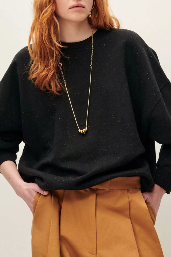 SWEATER CHEBBI BLACK GRANIT