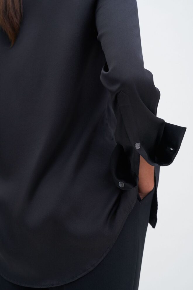 BLUSE 29131 EIRA SILK SHIRT BLACK