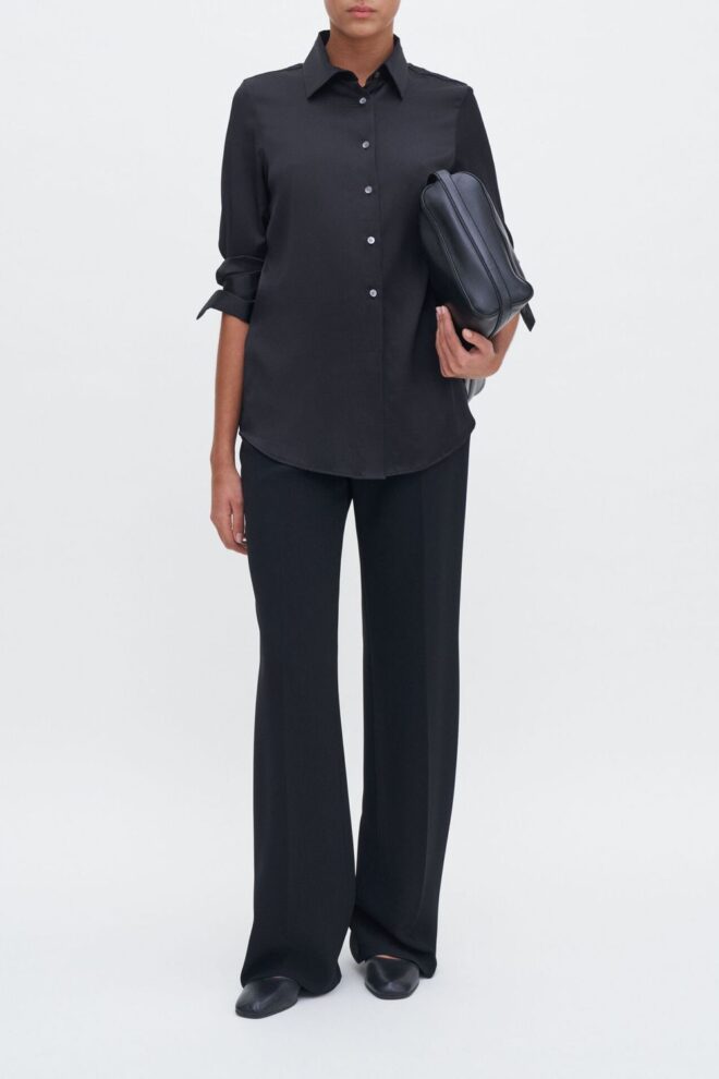 BLUSE 29131 EIRA SILK SHIRT BLACK