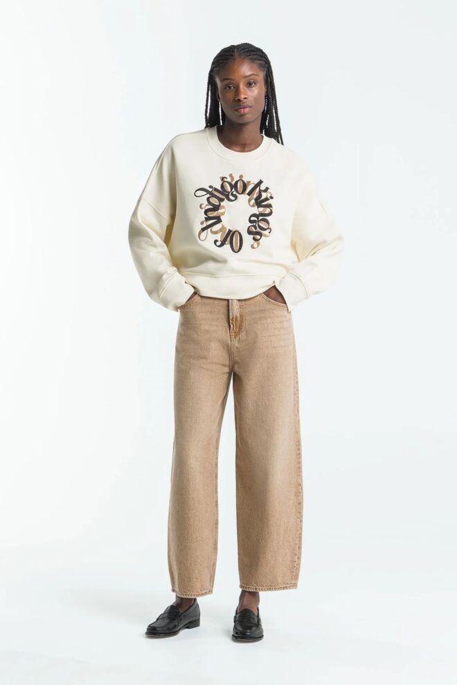 JEANS K240701800 LEILA JIM DARK BEIGE