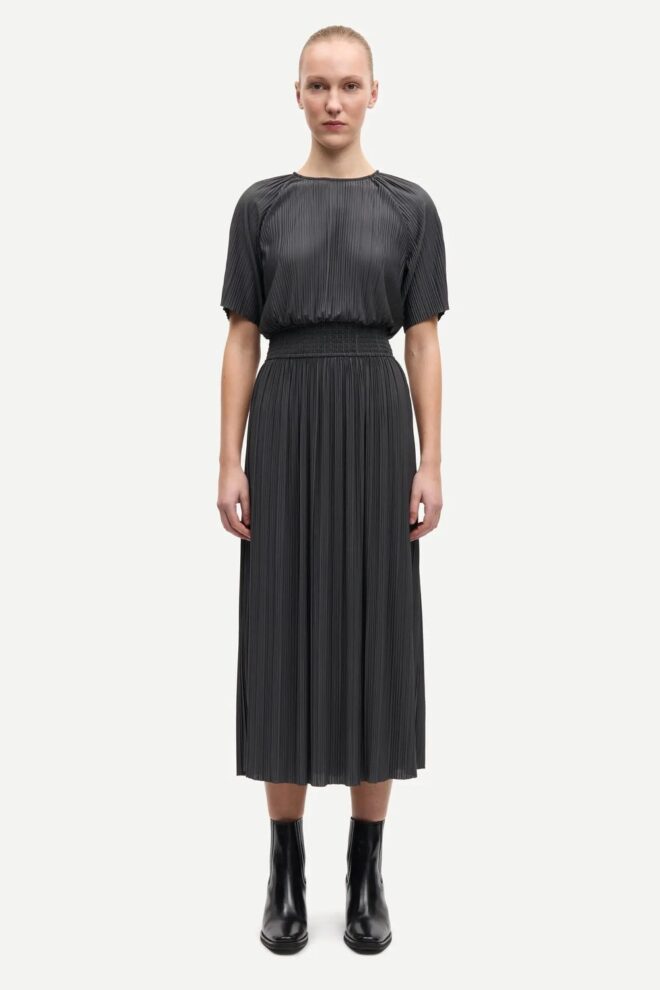 KLEID SAUMA SS DRESS 10167 GRAY PINSTRIPE