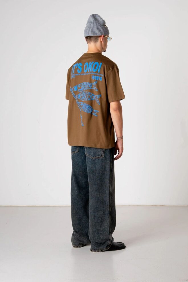 SHIRT WBBAINE KOI TEE DARK BROWN