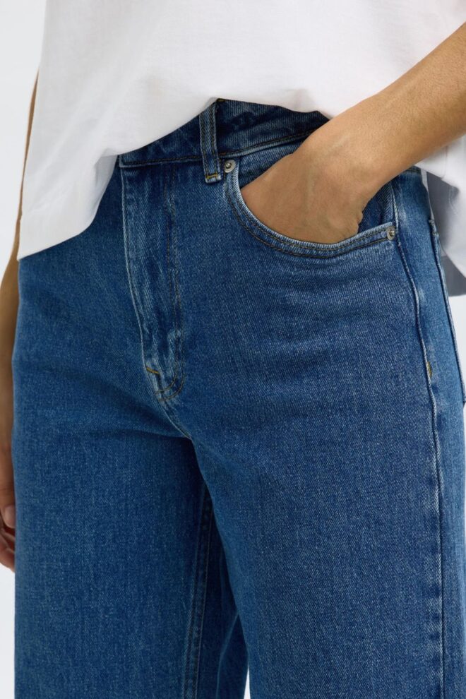 JEANS 16098229 SLFWIDE MEDIUM BLUE DENIM