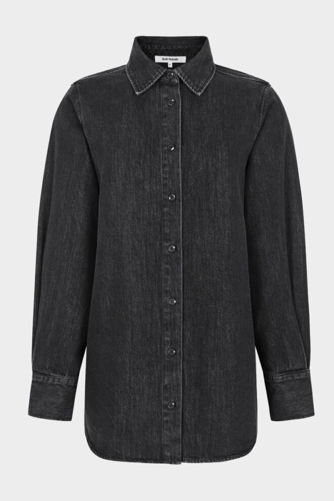 BLUSE SRKEIRA SHIRT WASHED PHANTOM