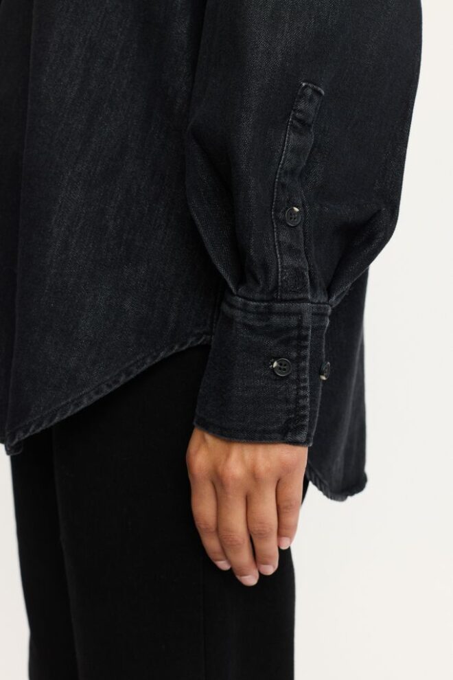 BLUSE SRKEIRA SHIRT WASHED PHANTOM