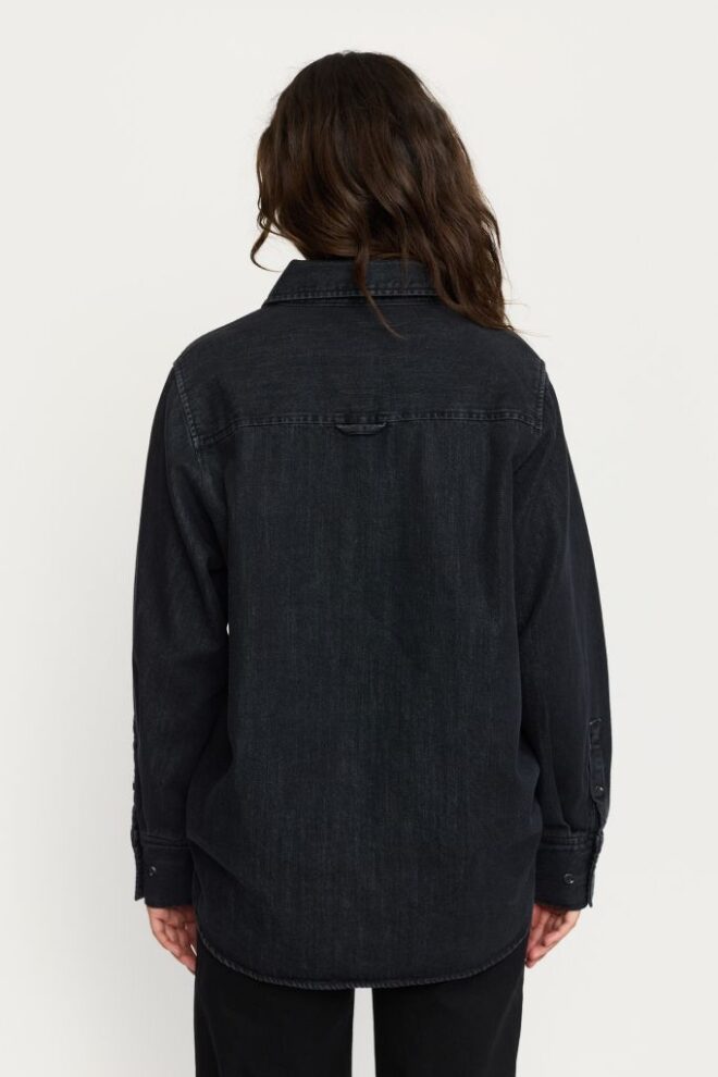 BLUSE SRKEIRA SHIRT WASHED PHANTOM