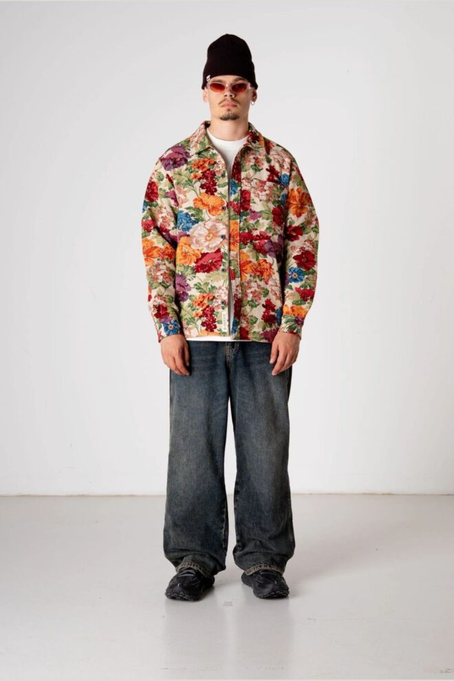 JACKE WBGLIXTO JAQUARD SHIRT LIGHT BLUE